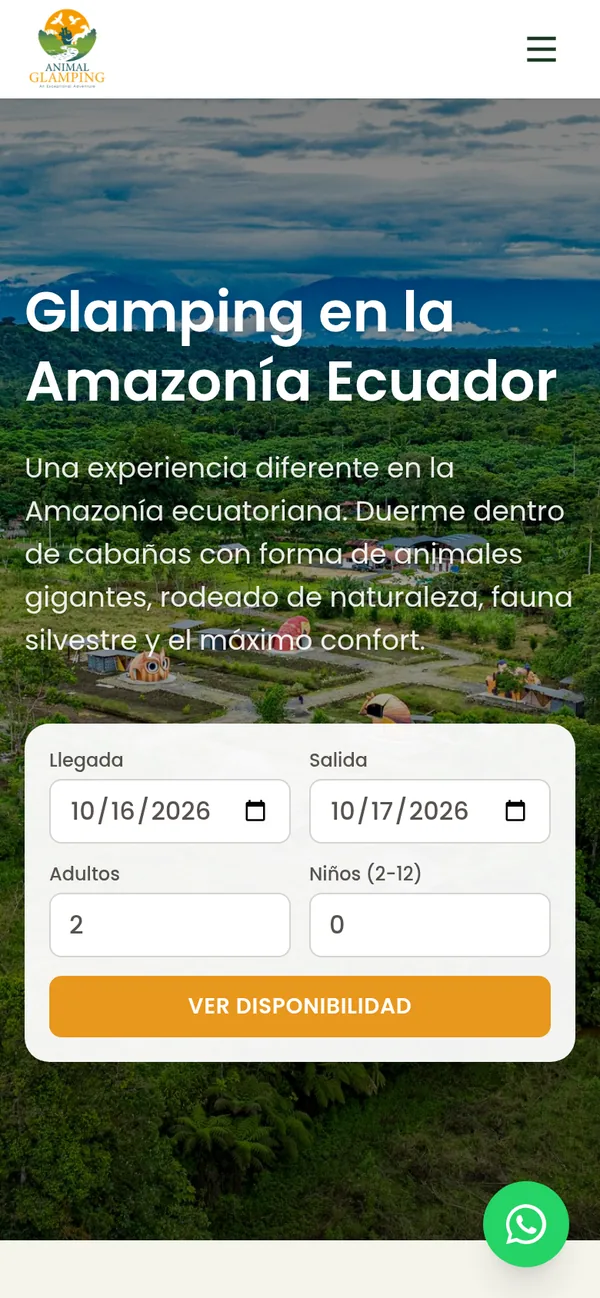 La misma web en el celular